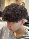 パーマ、カラー初挑戦向け！ツイストスパイラル×ピンクブラウン