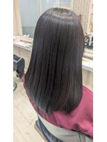 ゼル イオンタウン名西(ZELE) 【ナチュラルな美髪】ツヤ色ダークアッシュ&やわらかストレート