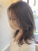ネオリーブサイン 大森店(Neolive sign)&nbsp;透明感のあるミルクティーベージュ×レイヤーカット