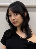 韓国風レイヤー×シースルーバング ミディアム