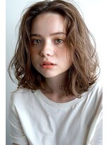 ミラバイグリーン(Mira by green)&nbsp;loose wave×【透け感イルミナカラー】#6