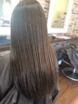 ストロー 小田原店(Straw) 話題の髪質改善◎艶髪ストレート/グレージュアッシュ