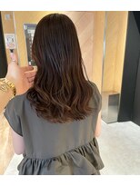 カミエ(kamie)&nbsp;＊とろみブラウン セミロング 似合わせ 三宮美容室 神戸