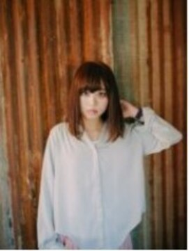 フラミューム 二子玉川(flammeum) エアリーボブ×オレンジブラウン