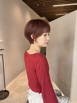 サイド(.side)&nbsp;ピンクブラウンショートボブ