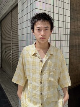 ヒュージ 三軒茶屋(huge) ツーブロック/ツイストパーマ/アッシュブラウン