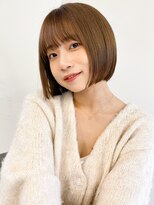 ソア 渋谷(soar)&nbsp;20代30代ミニボブココアブラウン小顔美肌ストレート丸み