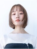 20代30代切りっぱなしボブ/髪質改善ボブ/顔周りレイヤーカット