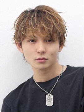 リトバイトゥルークリエイション 大宮(Re:to by True Creation) 【メンズカット】束間マッシュ×ベージュ