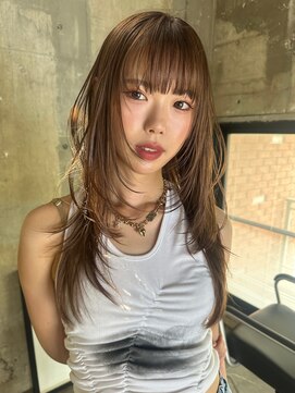 サイン 表参道(SIGN) 韓国ヘアグレージュカラーブリーチ無し髪質改善透明感カラー