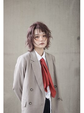 カジノ(CASINO) ウルフボブ/クラゲヘアー/小顔/ピンクグレージュ