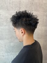 ブレイブ ヘアデザイン(BRaeVE hair design)&nbsp;メンズテーパーフェード×ピンパーマスタイル