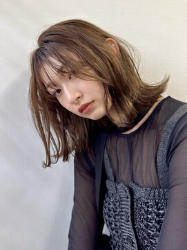 カーニバル 江古田(CARNIVAL) SOGAME レイヤーボブ/髪質改善/オリーブカラー/外ハネボブ