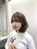 ヴィオットバイサロン(Viot by Salon)&nbsp;20代30代小顔顔周りレイヤーオリーブグレー暗髪ココアベージュ