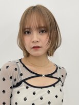 サンドイエナ 横浜店(sand yena)&nbsp;ボブディオリーブベージュ髪質改善縮毛矯正フェイスレイヤー