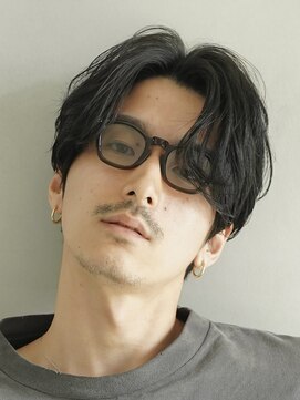 フィフス 渋谷(fifth) 渋谷大人ニュアンスパーマフェザーパーマ毛流れセンターパート