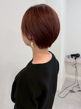 エトレ(etore) 透明感ローズブラウン/ナチュラルショート/レイヤーカット