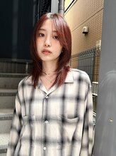 スタンド(STAND)&nbsp;レイヤーカット　レッドブラウン