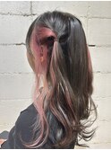 ◎チラ見えピンクインナー×ハーフツイン◎【中川 史菜】