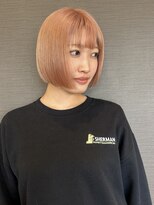 ツツミ TSUTSUMI 美容室&nbsp;ハイトーンぱつんボブ