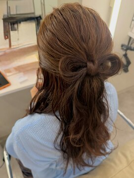 エイムス(AYMES) リボンハーフアップ