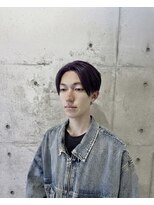 メンズエープラス 大野城 春日原(men’s A+plus)&nbsp;パープルカラー×センターパート