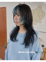 ウィットサークル(wit circle) ブラック×スカイブルー デザインカラー