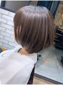 ゆったりレイヤーショートボブ×イルミナベージュ