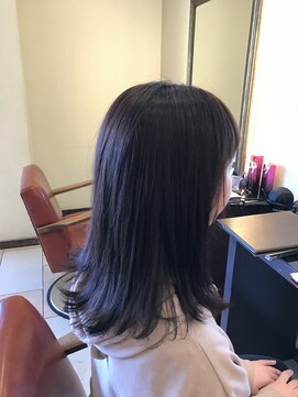 アリーナ 緑が丘店(arena) 外ハネxシアーバイオレット