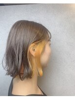 ヘアサロンM 新宿&nbsp;外ハネボブ/アッシュブラウン/ネオウルフ/デザインカラー