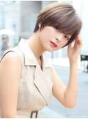シークレットハイライト/ラベージュ/ハンサムショート/江角力也