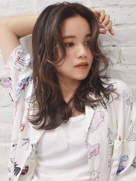 ラルマミット(lalma mit) 【アースカラー】アップバングで涼しげヘア【くびれヘア】