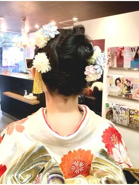 アビリティ ヘアー(ability hair) 和装 成人式 シンプルアップスタイル!