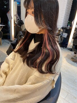 インク サカエ(inq sakae) インナーカラー☆ピンクアッシュ