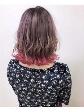 モアナ バイ ヘッドライト 沖縄南風原店(Moana by HEADLIGHT) Moana【南風原】#裾カラー#毛先カラー#ピンクカラー