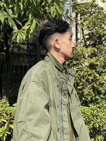 メリケンバーバーショップ フクオカ(MERICAN BARBERSHOP FUK)&nbsp;フェードかりあげかきあげ
