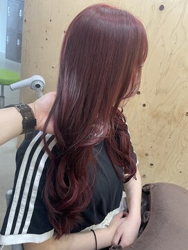 ワンバイワン(One×One) 【花菜】ブリーチなし!チェリーレッドカラー