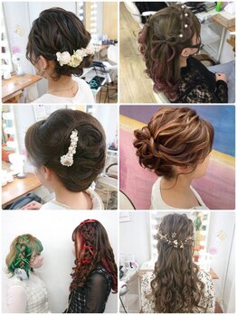 【関内駅3分☆ヘアセット\3000/ヘア+メイク\6900】ボブ・ショートでもオシャレなアップにできる技術力◎