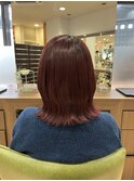 カシスカラーボルドーダブルカラーインナーカラーケアブリーチ