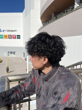 アイズ 海老名(AIZU) 波巻きスパイラルパーマ 波巻きパーマ メンズパーマ