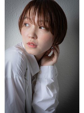 カバーヘア イヴ 戸頭店(COVER HAIR EVE) 艶カラーステップボーンカット丸みショートw戸頭10代20代30代