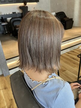 アフィネ ヘアライフデザイン(Affiner HAIR LIFE DESIGN) オリーブハイライト外はね