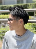 6mm刈上/メンズ/ツーブロック/アップバンク/爽やか/