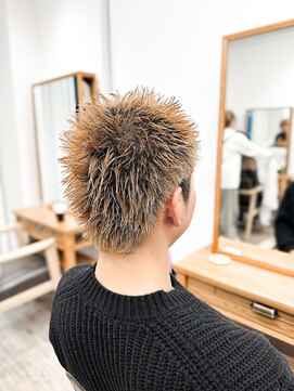 セイドット フクオカ(Say.FUKUOKA) 【メンズ★大名】ブリーチ×ハイトーン×スパイキーショート