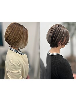 【箕面駅徒歩5分】白髪ぼかしを極め、絶妙なハイライト・明るめカラーで白髪を活かすデザインをご提案