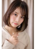 □インナーカラーハイライト美髪Aラインボブ405川口20代30代40代