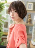 ■ひし形ショートボブ小顔ヘルシースタイル401戸頭20代30代40代