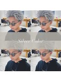 シルバーカラー×スパイキーショート