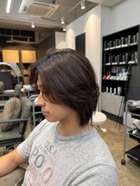 アロー 船橋店(AROH)&nbsp;MEN’S HAIR/サーフカール/刈り上げセンターパート/船橋