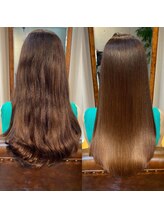 ツヤ不足でお悩みの方への髪質改善Before After*失われた髪本来のツヤ感を取り戻す[銀座]